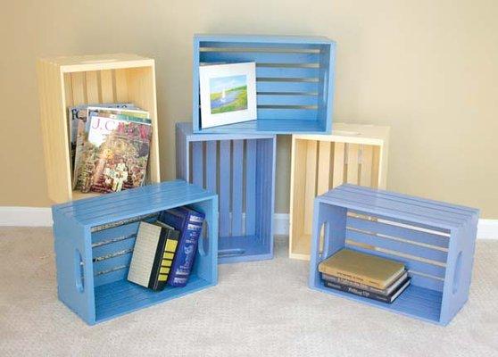 Storage crates are a versatile option for affordable, stackable storage.