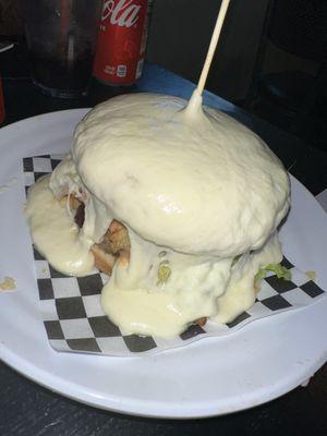 Burger with Cheese Melted On Top