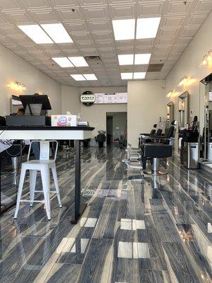 Shiny new barbershop