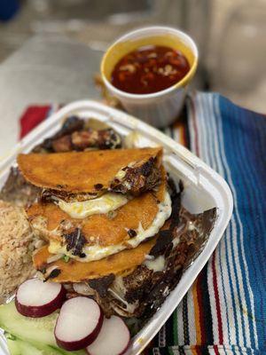 Infamous birria plate (to go)