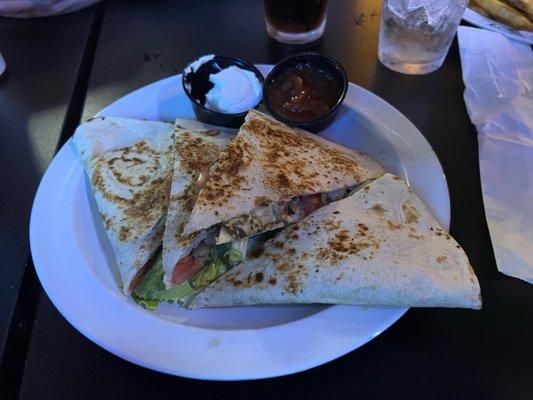 Spinach Artichoke Quesadilla