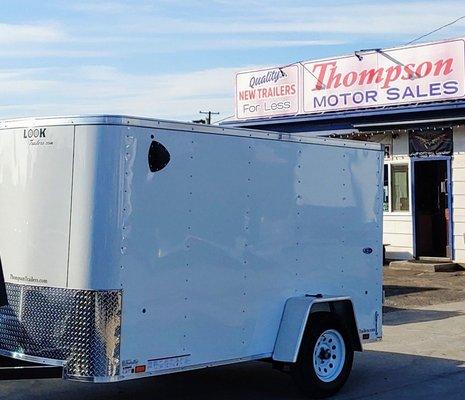 Our new trailer! 5x10 with barn doors.