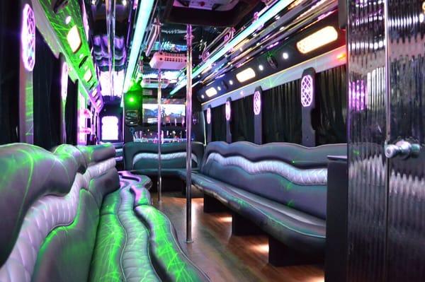 40 pax  party bus for Blue streak limo