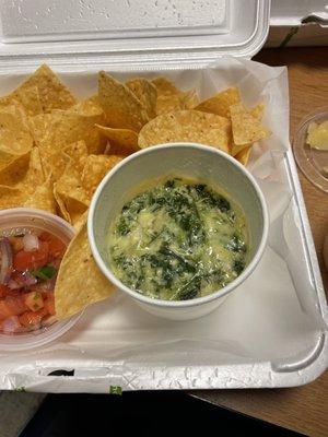 Half full Spinach & Artichoke Dip