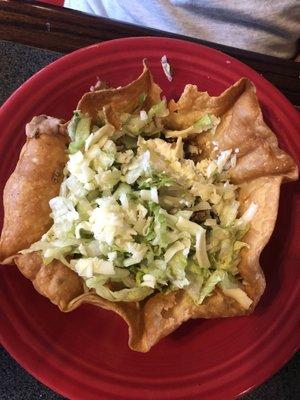 Taco Salad with ground beef