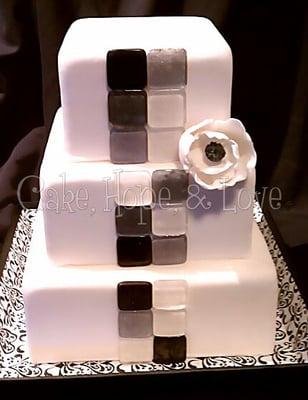 Modern wedding cake