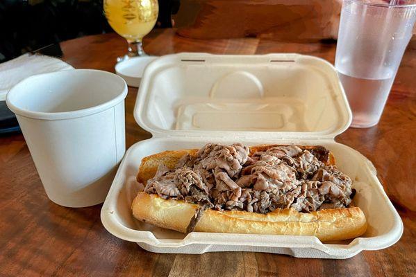 French Dip sandwich -everything scratch made with no shortcuts