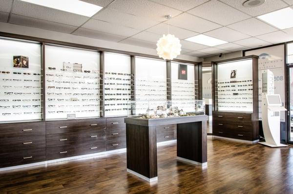 Dr. Shields Optometry in Simi Valley extensive selection of eyewear from high end designers to budget value frames.