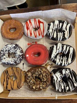 A medium party pack of donuts