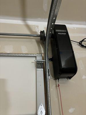 Wall mounted garage door opener