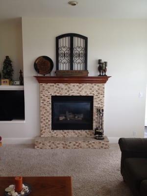 Fireplace remodel.