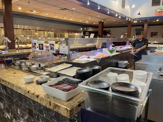 All you can eat sushi buffet!