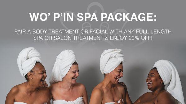 Forget about less is more. Sometimes more is less. Book your next spa package and save!