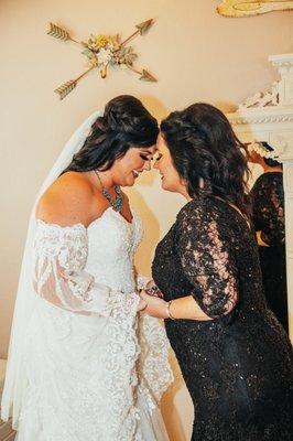 Look at this beautiful momma in her gown from Brides and Beyond