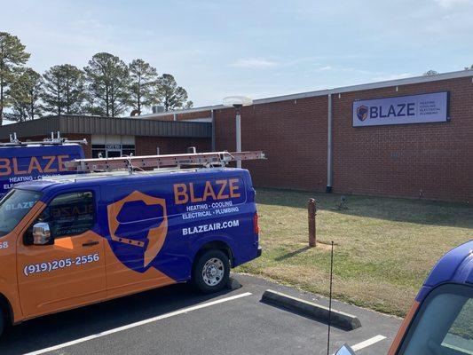 Outside our Blaze Raleigh office