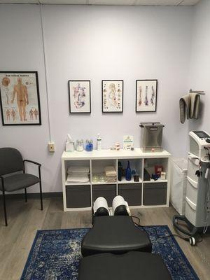 Chiropractic exam room