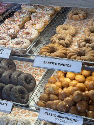 nice donut selection