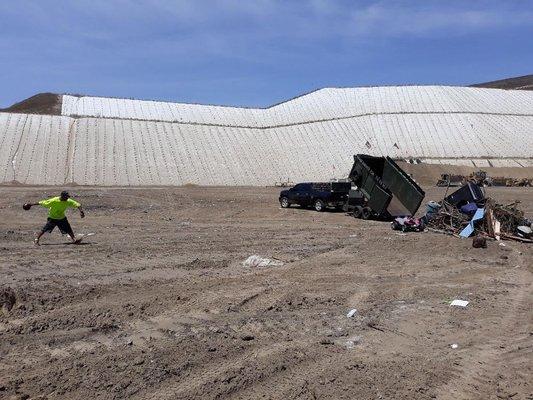 Landfill bowling