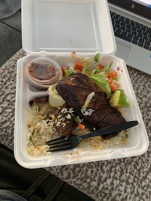 Carne asada plate