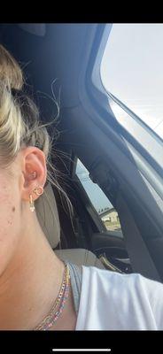 Conch piercing