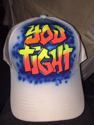 Airbrushed hat