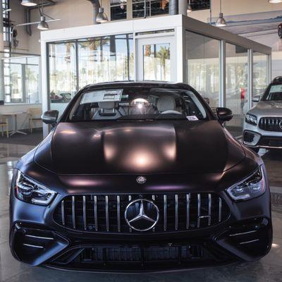 Mercedes car at dealership