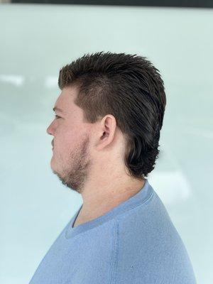 mens cut, mullet, mullet haircut, mens haircuts, haircuts, hair salon, hairstylist