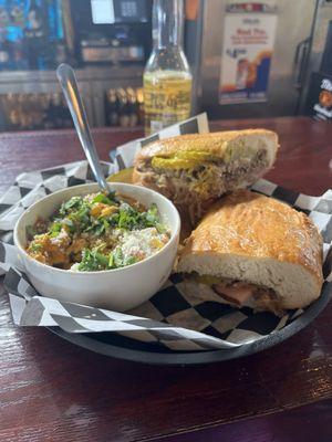 Cubano and street corn