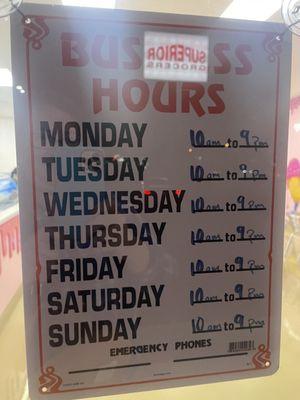 Business hours