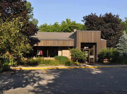 The exterior of our building, as seen from our spacious parking lot.