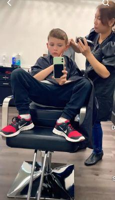 Haircut time for my boy.