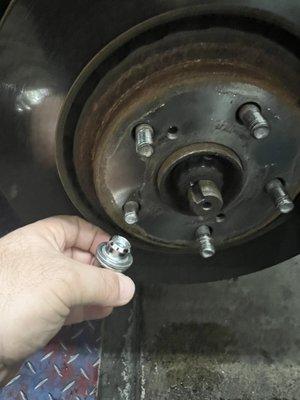 They messed up three of tire lug nuts