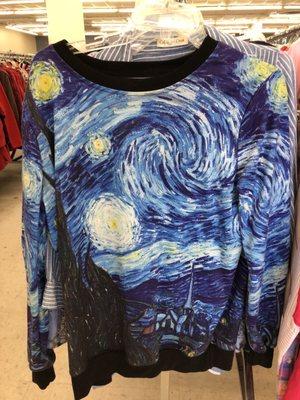 7/6/18. Friday morning. Women's blouse. Van Gogh's Starry Night!