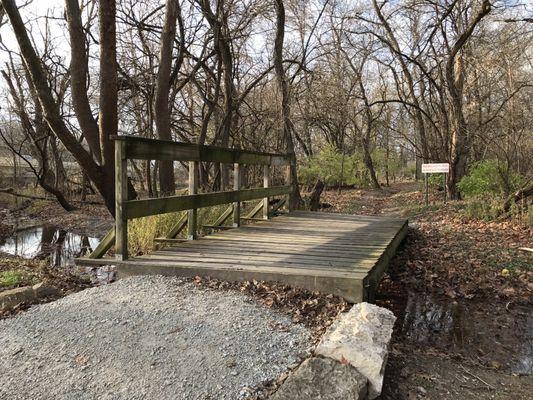 Bridge at the entrance to the park