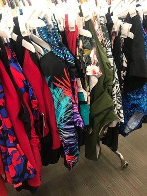 This is the biggest mess of swimsuits, not much organization.