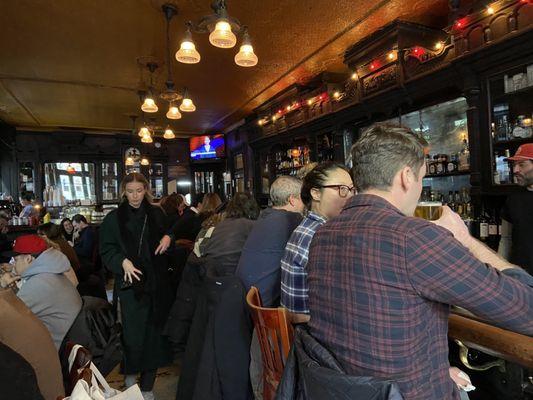 Bar area, packed for a Friday lunch