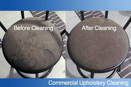 Upholstery cleaning before and after