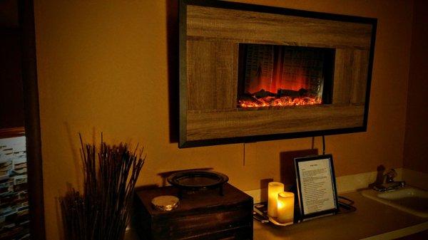 Cozy fireplace room