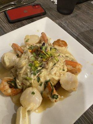 My husband's special, it was 3 types of seafood w/risotto