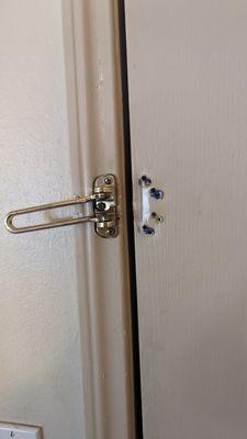 Missing safety latch