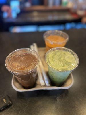 Sweet Thai Iced Coffee, Sweet Thai Iced Green Tea & Sweet Thai Iced Tea