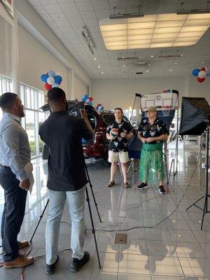 Video shoot for HarborNissan Summer Sales Event