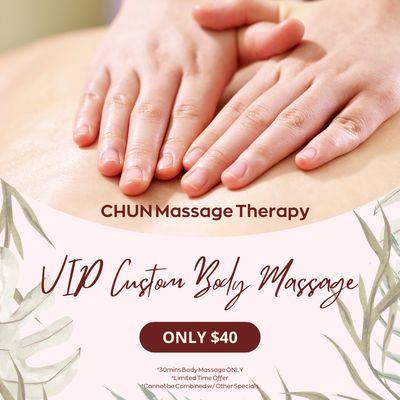 CHUN Massage Therapy
 3150 G St Suite B, Merced, CA 95340
 Call us at 209-626-5286