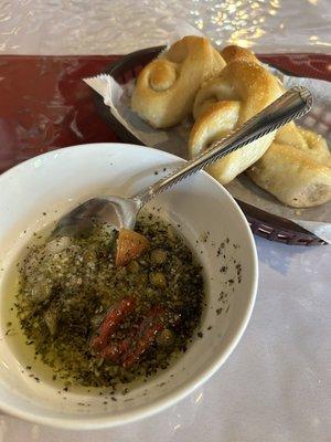 Bread & Olive Oil, Garlic, and Basil