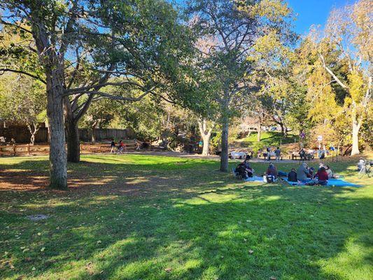 Picnic areas. Ample space for bday parties