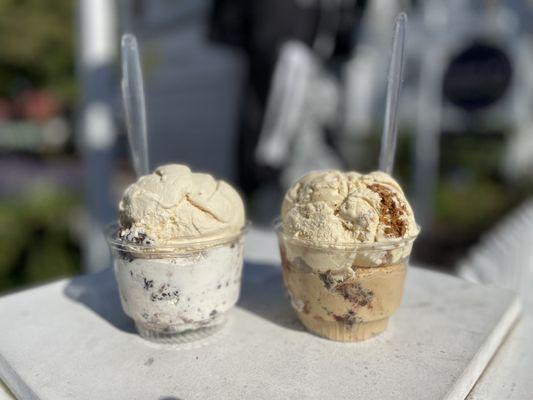 Salted Caramel with Oreo and Essex Mud with Pumpkin Gingersnap