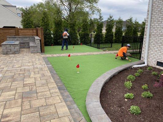 Putting greens for golfers