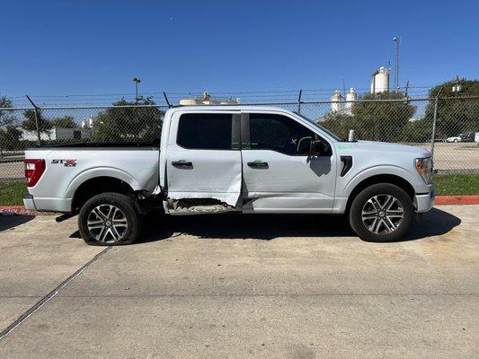 My truck at Maxwell before repairs