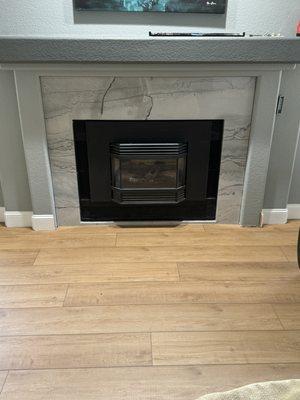 Quartzite Fireplace