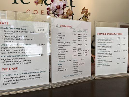 Menus